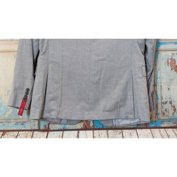 JF J. Ferrar Mens Size 42 Reg Ultra Comfort Slim Fit Suit Jacket Light Gray NWT - Picture 7 of 12